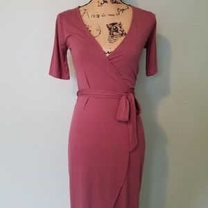 Forever 21 Mauve Wrap Dress